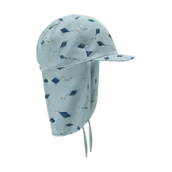 Solhatt m. Snåoren - UPF 30 - Brunnera Blue