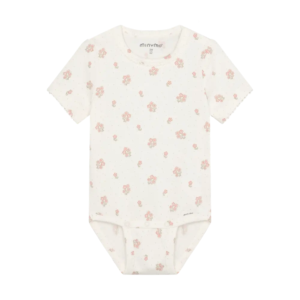 Kortärmad Body m. Tryck - Vanilla Ice - 68 | Barnkläder - Bodys & overaller - Kortärmad body | BabyMode