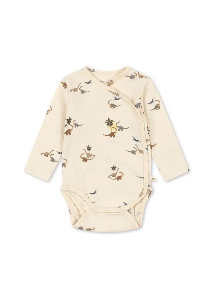Basic Långärmad Newborn Body - Stripe Bluie - 6 MDR.