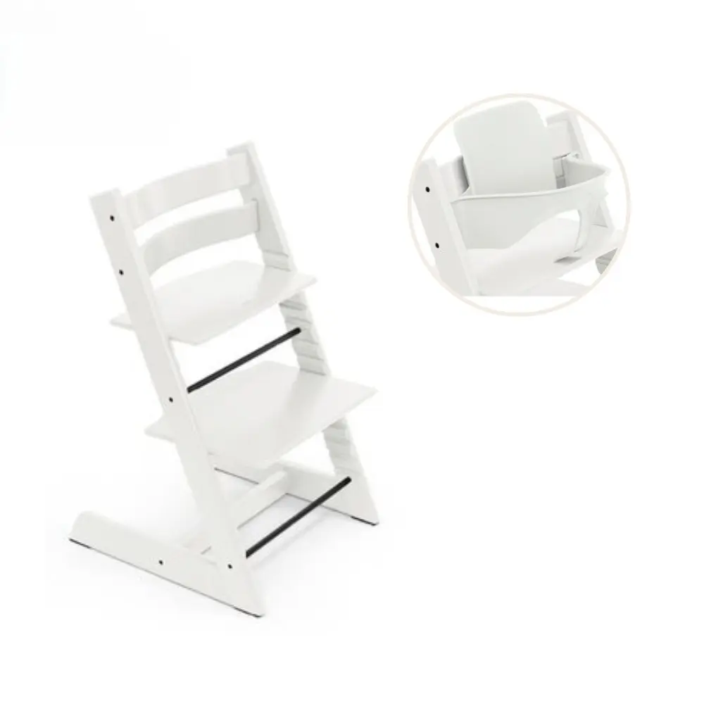 Stokke&reg; Tripp Trapp Stol Bok Inkl. Babyset - White