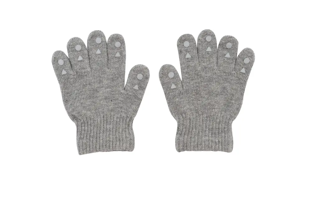 Grepp Handskar Melange Grey - 2-3 ÅR | Barnkläder - Mössor, vantar och tossor - Vantar & handskar - Stickade vantar & mössor | BabyMode
