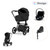 Cybex Priam Style Barnvagn inkl. Cloud T Plus & Bas T - Sepia Black/Matt Black