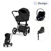 Cybex Priam Style Barnvagn inkl. Cloud T Plus & Bas T - Sepia Black/Matt Black