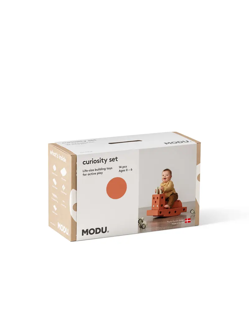 Curiosity Byggsats - Burnt Orange/Dusty Green | Leksaker - Aktivitetsleksaker - Motorikleksaker | BabyMode