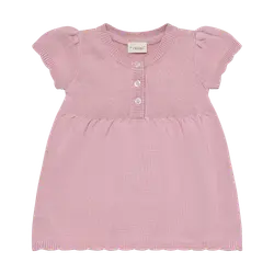 Stickad Klänning - Bleached Mauve | Kläder - Toppar - Klänningar - Klänningar | BabyMode