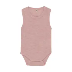 Ullbody utan ärmar - Starling Melange | Kläder - Ull - Ullbodys | BabyMode