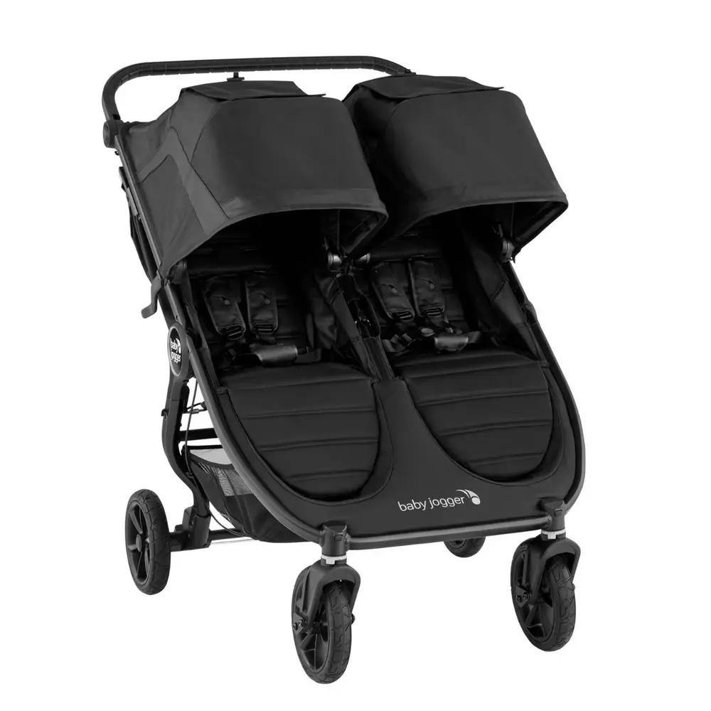 Baby Jogger City Mini GT2 Double Syskonvagn - Jet | Barnvagnar - Syskon- & tvillingvagnar - Syskon/tvillingvagnar | BabyMode