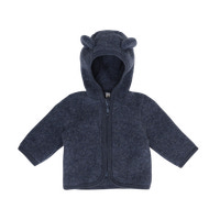 Huttelihut Jacka Med Öron I Ullfleece - Ombre Blue Melange