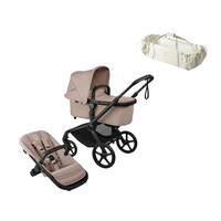 Bugaboo Fox 5 Renew Complete - Black/Desert Taupe Melange inkl. Sleepcarrier X Oat Beige
