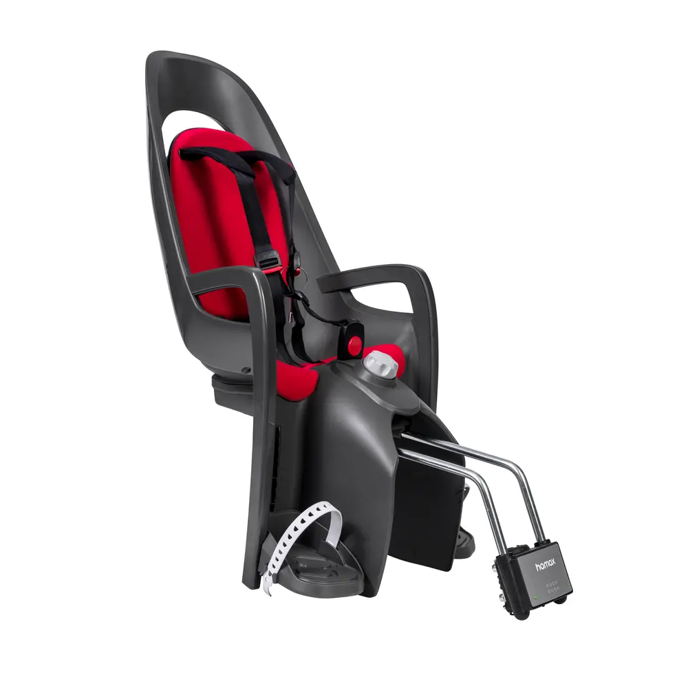 Hamax Caress Cykelsits - Dark Grey/Red – Bästa cykelsitsen 2026 — 8 barnstolar för cykeln jämförda
