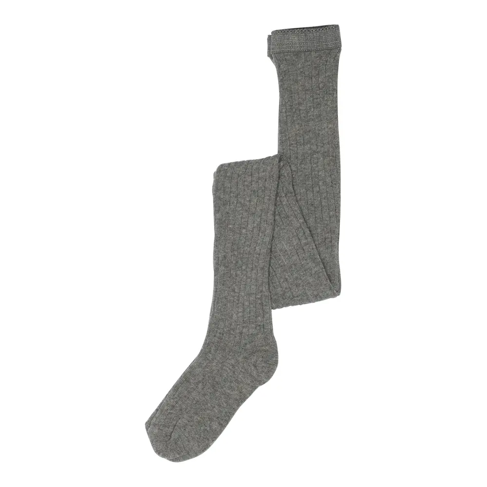 Strumpbyxor Basic Rib - Grå - 140 | Barnkläder - Strumpor & strumpbyxor - Strumpbyxor | BabyMode