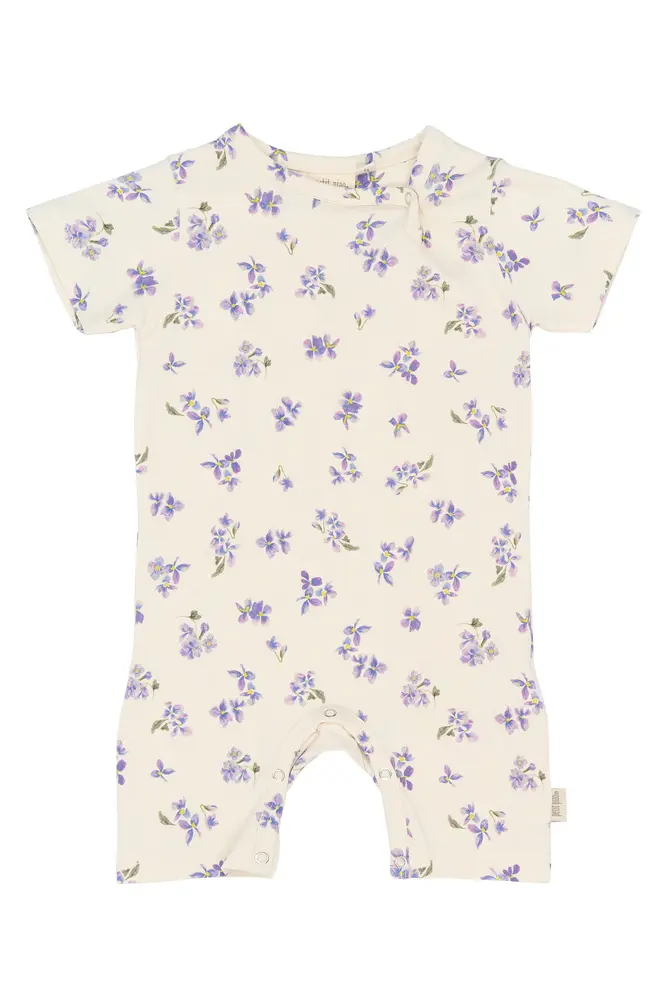 Star Jumpsuit - Eggnog Viola AOP - 80 CM