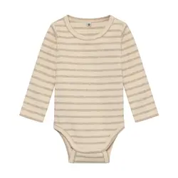 Långärmad Body - Silver Mink Melange