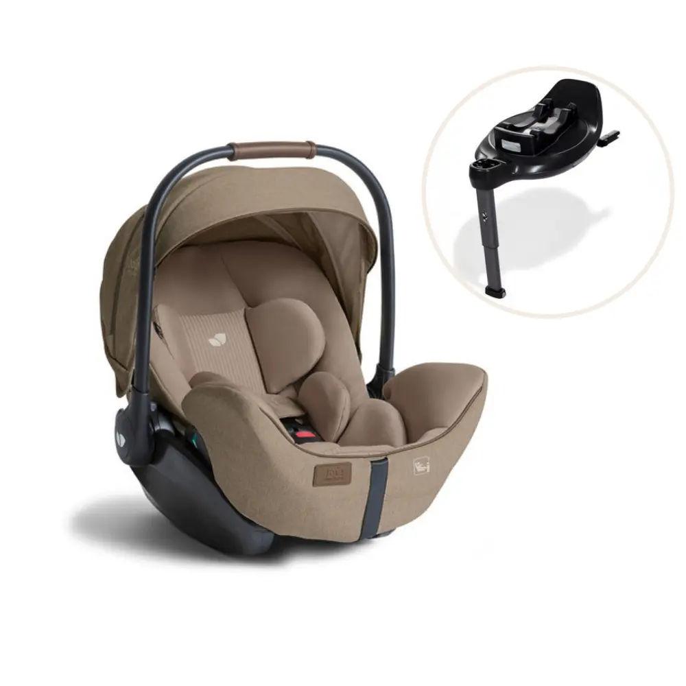 Joie I-Level Babyskydd Inkl. I-Base Encore - Sandstone | Bilbarnstolar - Babyskydd 0-13 Kg | BabyMode