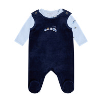 Fixoni Set m. Body och Velour Romper - Navy Blazer