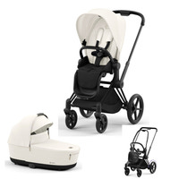 Cybex E-Priam Duovagn - Off white/Matt black