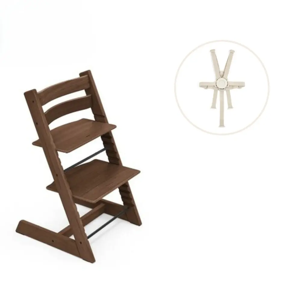 Stokke® Tripp Trapp Stol Oak Inkl. Sele - Warm Brown | Baby & Barn - Äta - Barnstolar & tillbehör - Barnstolar med tillbehör | BabyMode