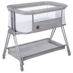 Luna Vagga - Grå | Barnrum - Barnsängar & vaggor - Bedside Crib | BabyMode