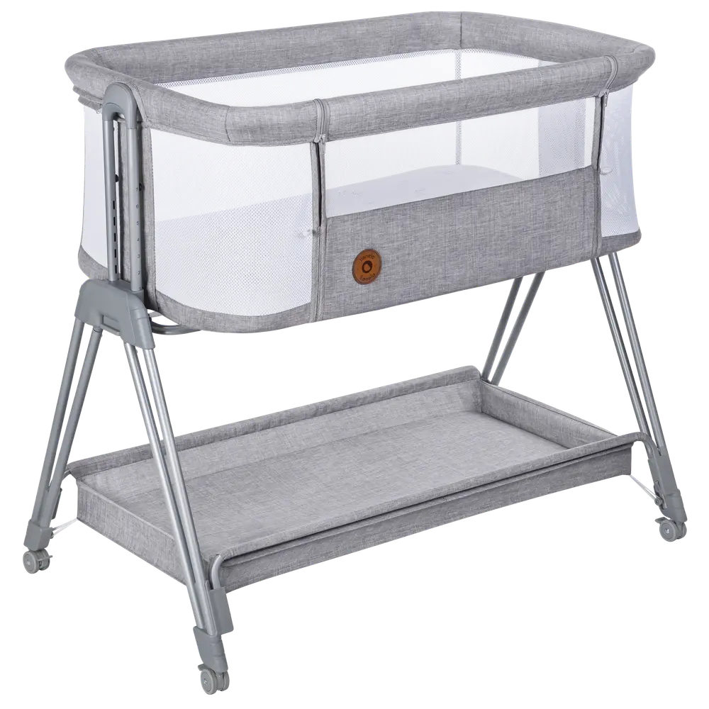 Lionelo Luna Vagga - Grå | Barnrum - Barnsängar & vaggor - Bedside Crib | BabyMode