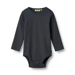 Långärmad Body Ribbad Spencer - Navy | Kläder - Bodys & overaller - Långärmad body | BabyMode