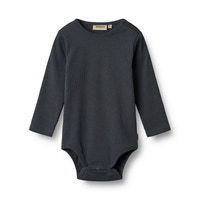 Långärmad Body Ribbad Spencer - Navy