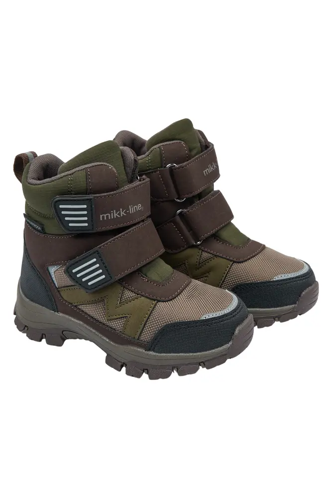 Mikk-Line Vinterstövlar Tex m. Velcro - Kombu Green - 25