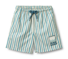 Hansi Badge Badshorts - Aqua Stripe