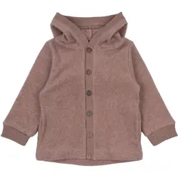 Kofta Bomull/Fleece - Burlwood Melange | Kläder - Ytterplagg - Softshell & fleece - Fleece | BabyMode