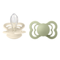Napp Supreme 2-pack Silikon - Ivory/Sage