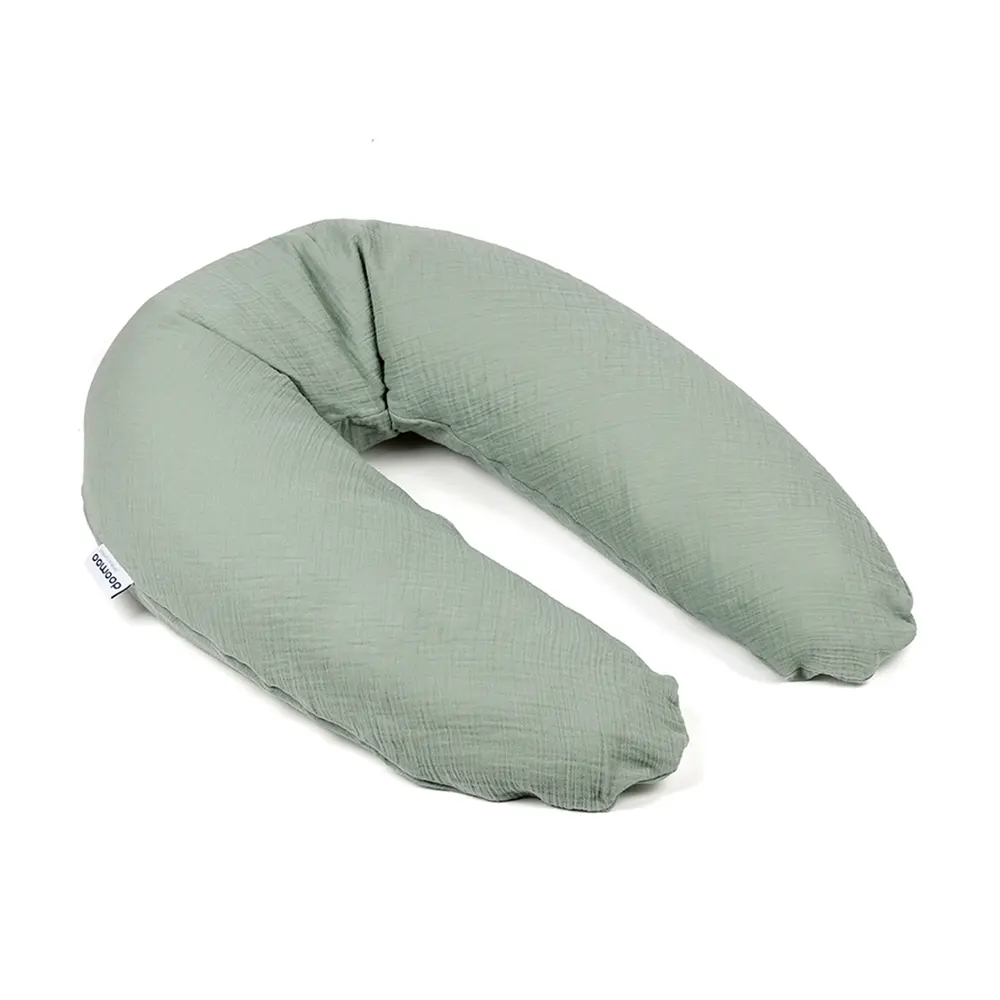 Amnings- och Gravidkudde Muslin - Grön | Graviditet & Amning - Amning - Amningskuddar | BabyMode