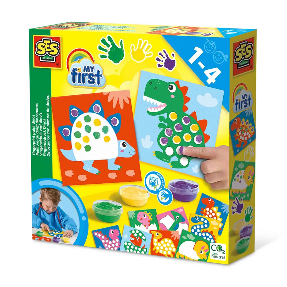 Min Första - Fingerfärg Dinosaurier | Leksaker - Kreativ lek - Kreativa set | BabyMode