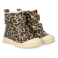 Vattenavvisande Stövlar TEX djurtryck - Beige Leo 