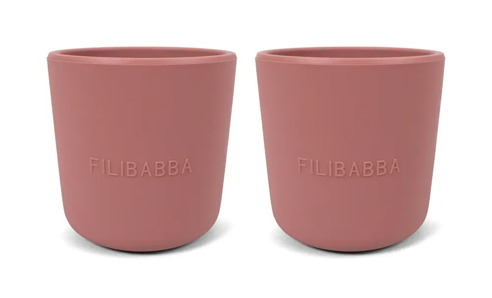 Filibabba Silikonmugg 2-pack - Rosa | Baby & Barn - Äta - Barnserviser | BabyMode