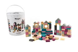 Klossar med Förvaringslåda - 100 st - FSC® | Leksaker - Byggsatser & LEGO - Träklossar | BabyMode