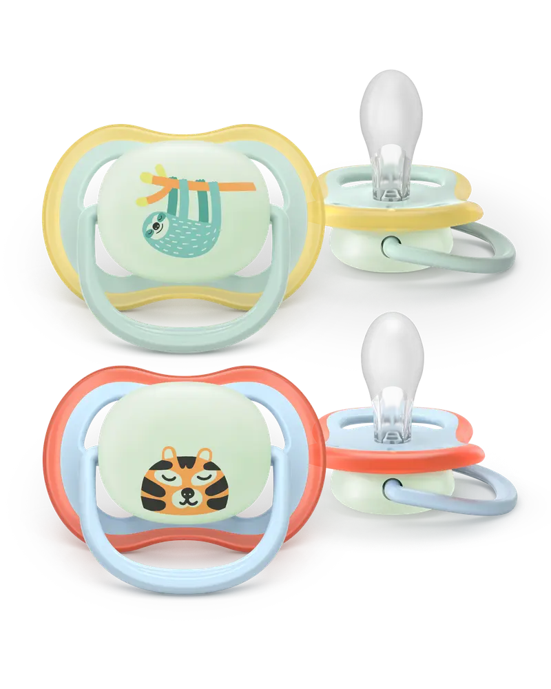 Ultra Air napp, natt, 0–6 m, ljusblå/ljusgrön | Baby & Barn - Sköta - Nappar | BabyMode