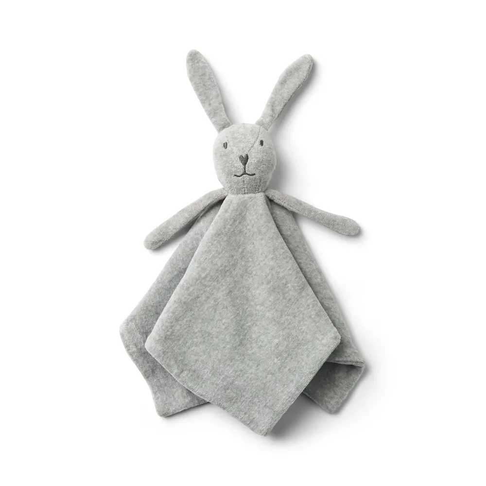 Wheat Bunny Baby Lovey Snuttefilt - Melange Grey - ONESIZE