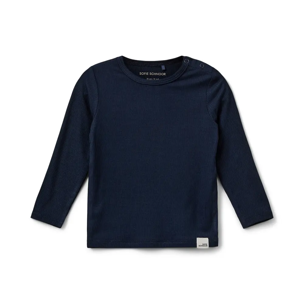Petricia Långärmad Tröja - Navy Blue - 74 | Barnkläder - Toppar - Blusar | BabyMode
