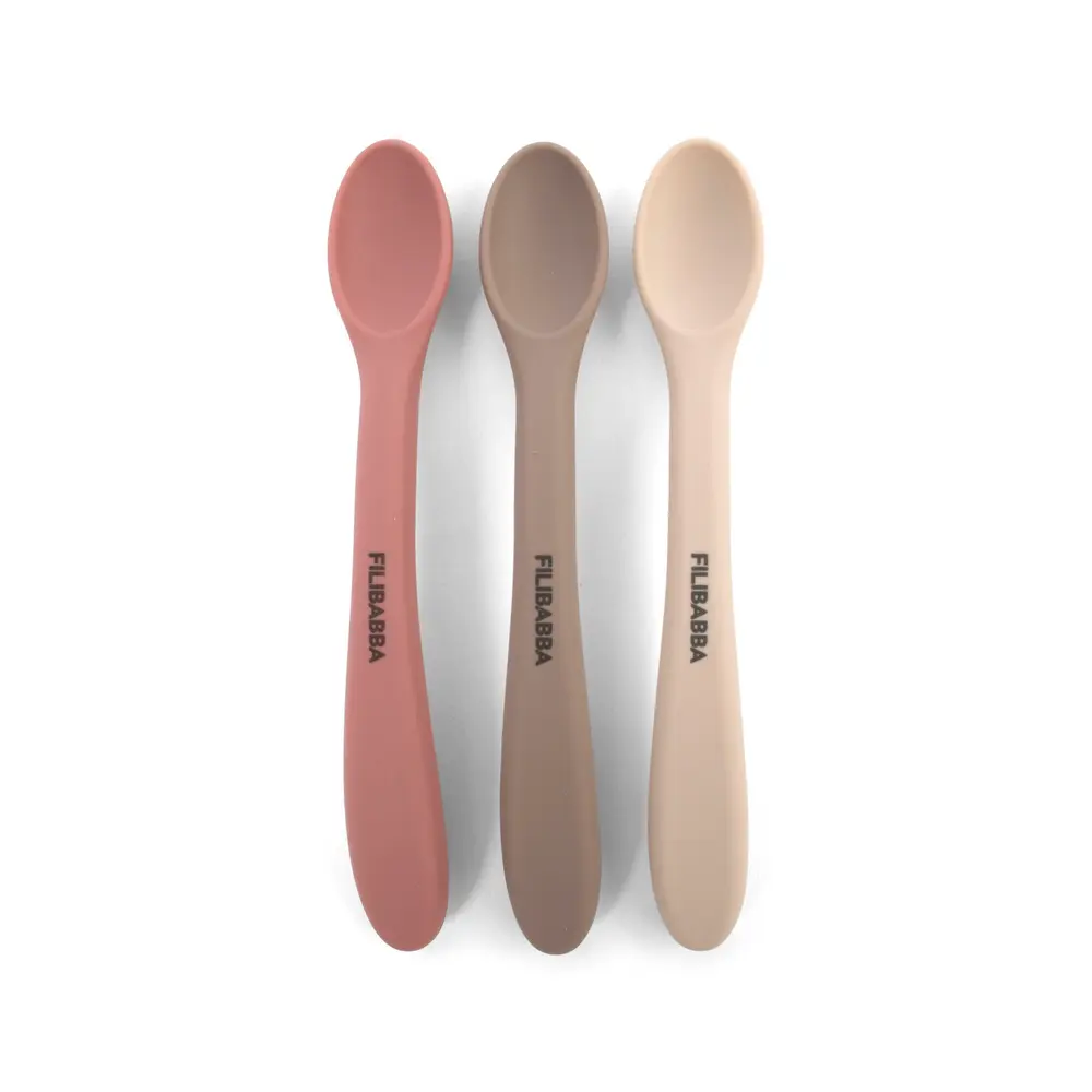 Silikonskedar 3-pack - Rose Mix | Baby & Barn - Äta - Bestick | BabyMode
