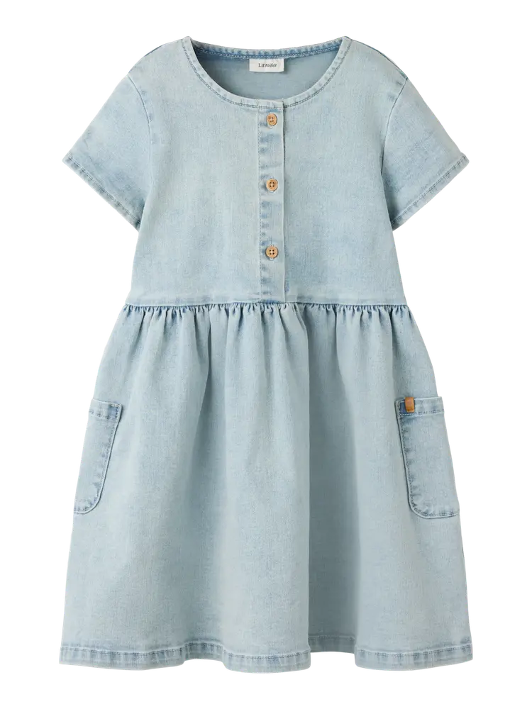 Frances Denim Klänning - Light Blue Denim - 110 | Barnkläder - Toppar - Klänningar - Klänningar | BabyMode