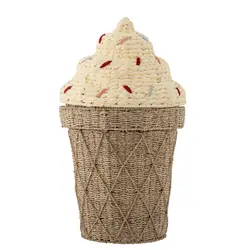 Cillie Kurv m/Låg, Natur | Barnrum - Förvaring - Förvaringskorgar | BabyMode