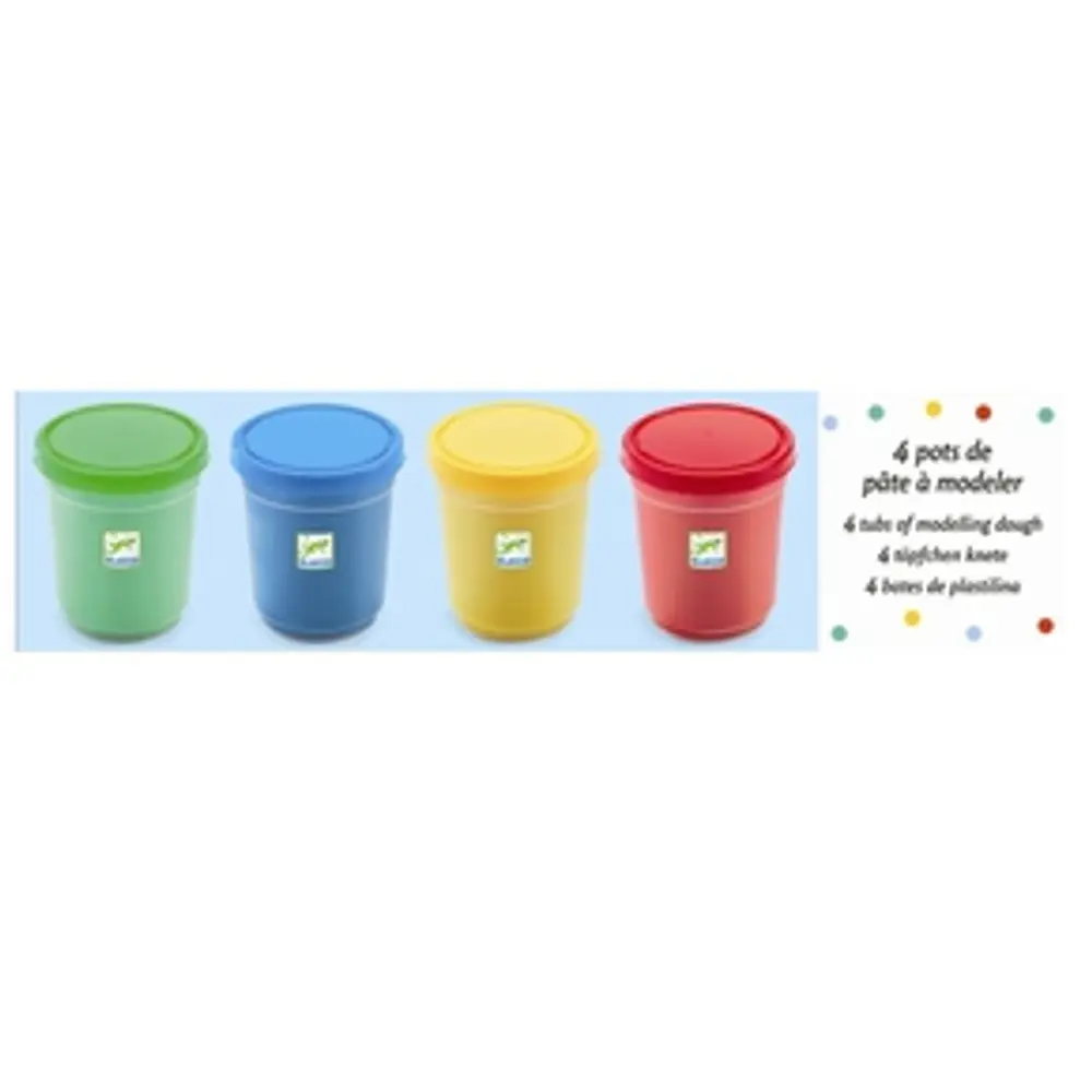 Modellera - 4 Färger | Leksaker - Kreativ lek - Kreativa set | BabyMode
