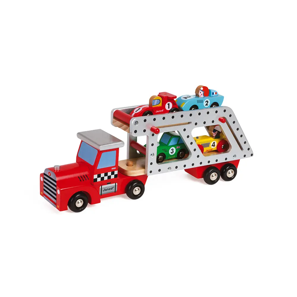 Story 4 Cars Transporter Lorry | Leksaker - Bilar & maskiner - Leksaksbilar | BabyMode