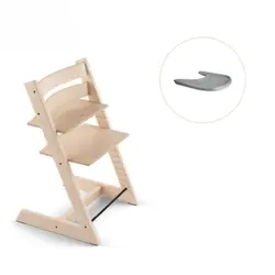 Tripp Trapp Stol & Bricka - Natural/grå | Baby & Barn | BabyMode