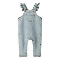 Darlee Denim Hängselbyxor- Medium Blue Denim | Kläder - Underdelar - Hängsel & jumpsuits | BabyMode