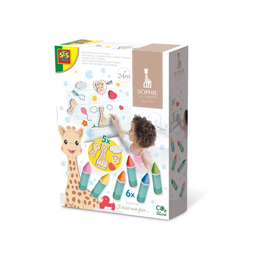 Ses Creative Kritor Till Badet - Sophie La Girafe | Leksaker - Vattenlek - Badleksaker | BabyMode