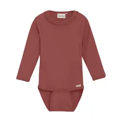 Långärmad Body Rib - Withered Rose | Kläder - Bodys & overaller - Långärmad body | BabyMode