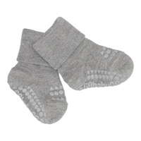 Skridsikre Strømper - Bamboo - Grey melange