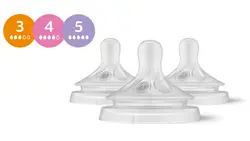 Flasknappar 0-6 mdr., Mix & Match-paket, 3 st | Baby & Barn - Äta - Nappflaskor | BabyMode