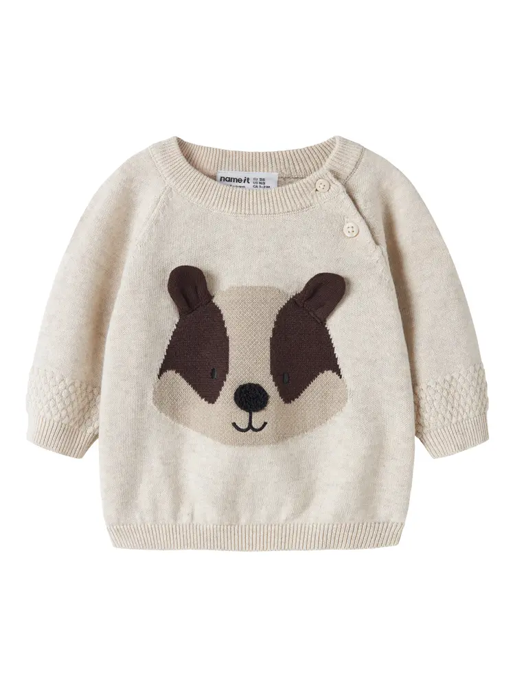 Name It Raq Sweater - Peyote Melange - 62