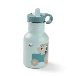 Flaska i rostfritt stål Tiny Farm Blå 350 ml | Baby & Barn - Äta - Matlådor & vattenflaskor | BabyMode